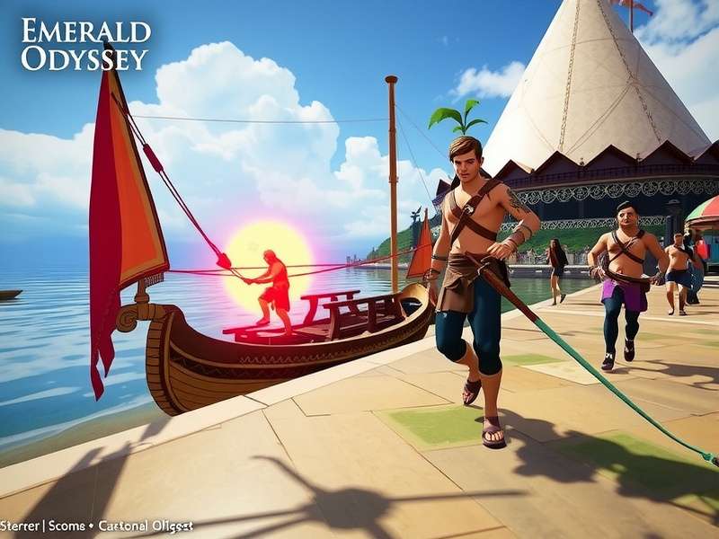 Emerald Odyssey Coastal Quest Gameplay Screenshot